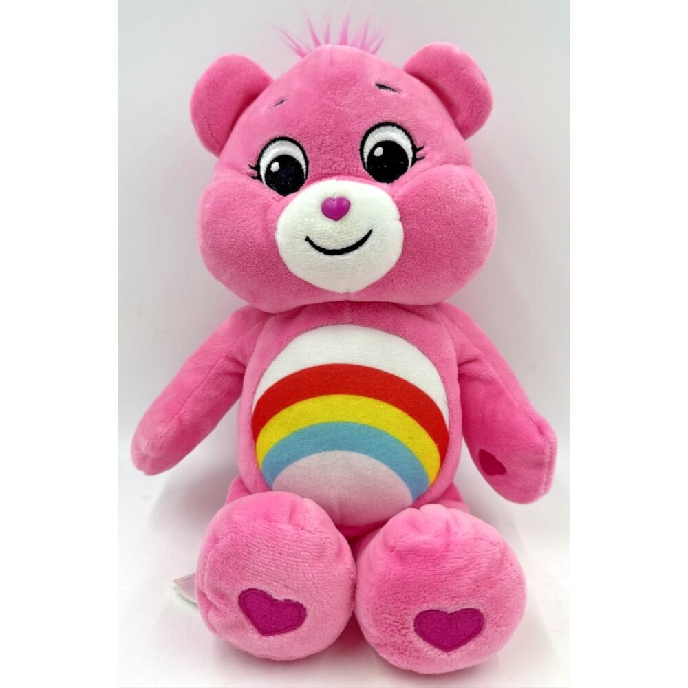 Care Bears 13" Cheer Bear Plush Stuffed Animal Pink Rainbow Unlock The Magic '21